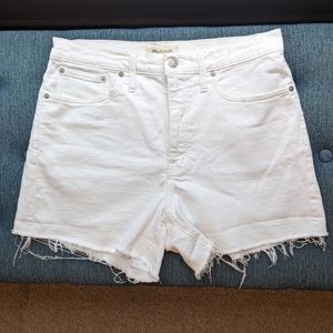 Madewell The Perfect Jean Short in Tile White Size 30 Pre-owned